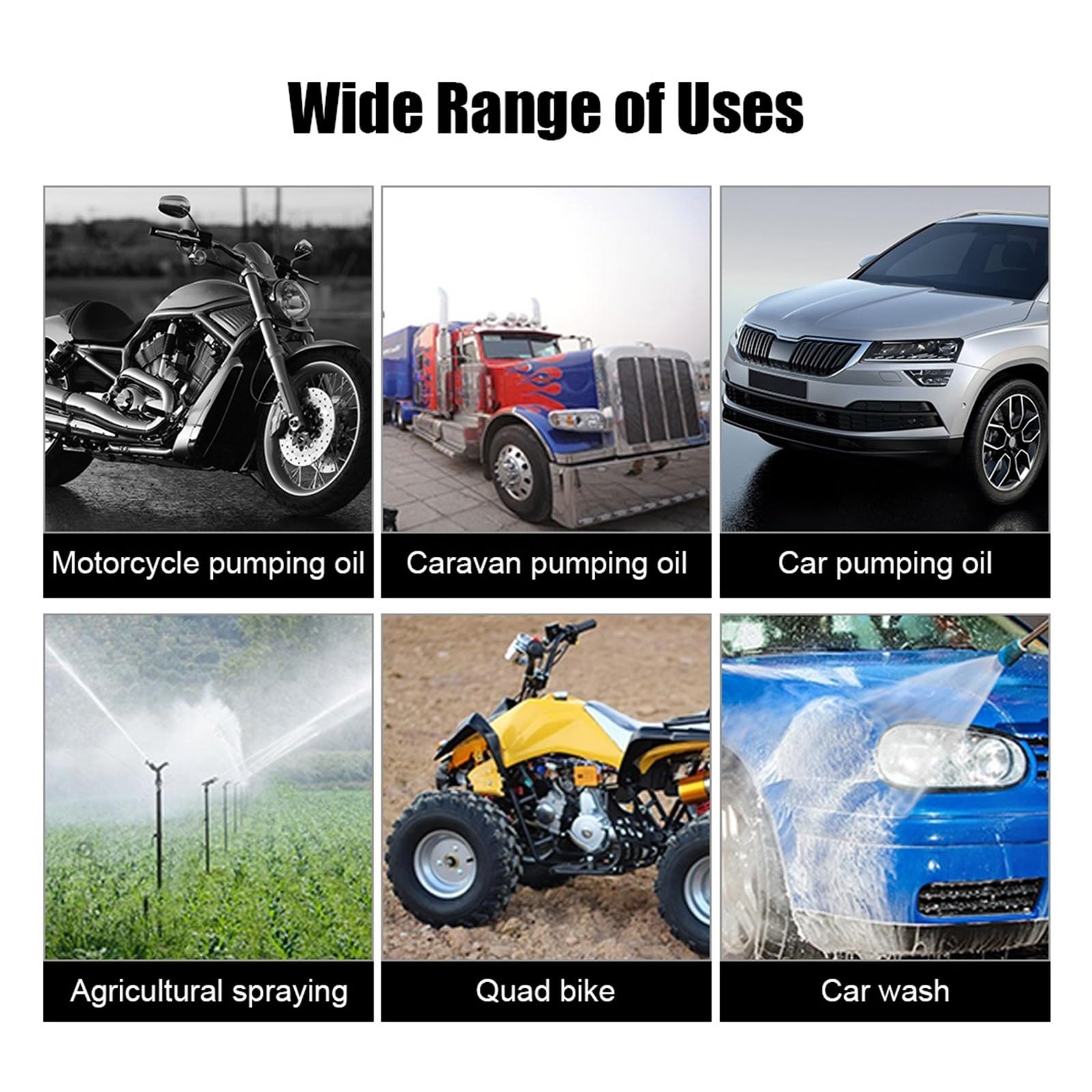 Kraftstofftransfer-Saugpumpe + Tuber Mini-Automotorölpumpe Elektrische Öl-Diesel-Flüssigkeitssumpf-Extraktor 12V 24V Scavenge Exchange Effizientes Betanken