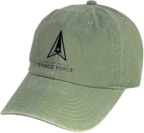 Miniatura 5 de VetFriends.com Sombrero de la Fuerza Espacial de los Estados Unidos Bordado USSF Logo Vintage Olive Drab Cap, Vintage Olive Drab