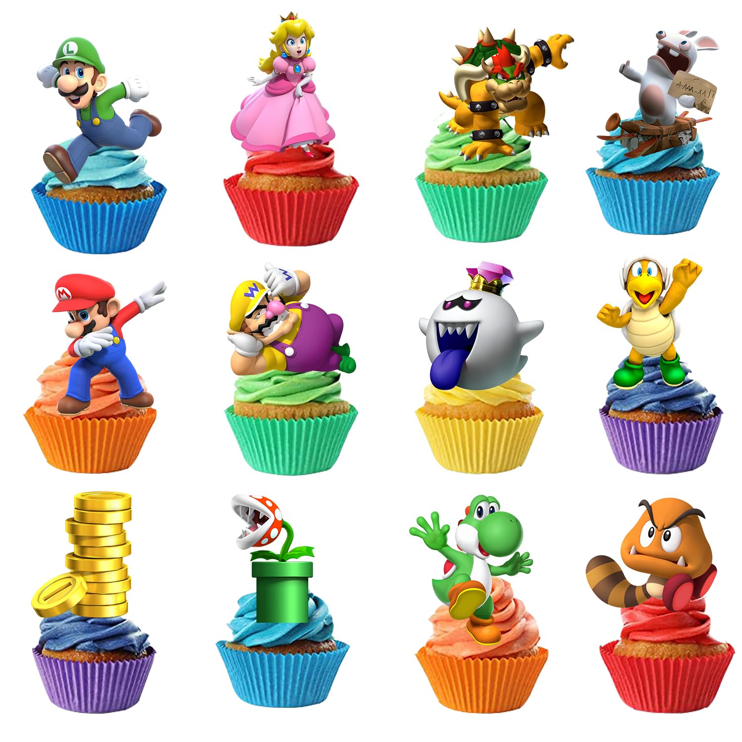 36pc cupcake toppers Cupcake Topper Spider cupcake decoration for boys