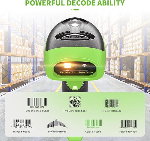 Miniatura 8 de NetumScan Escáner inalámbrico de código de barras QR, 3 en 1 Bluetooth automático 1D 2D lector de código de barras USB escáner de código de imagen