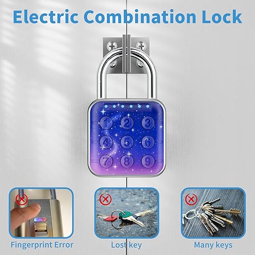 Miniatura 2 de Cerradura de combinación, cerradura de combinación para casillero, cerradura de casillero y cerradura de casillero de gimnasio - Alta seguridad,