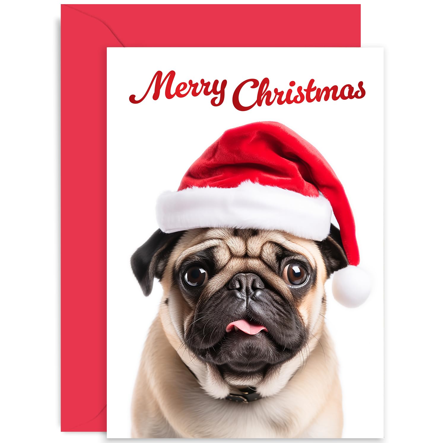 Pug Dog Christmas Cards Pug Christmas Card | Funny Christmas Cards