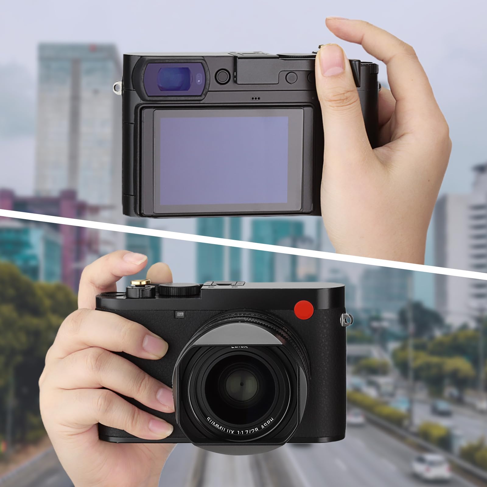 Metalowy uchwyt na kciuk w górę do akcesoriów do aparatu Leica Q3 Haoge THB-Q3B gorąca stopka kciuk w górę podpórka uchwyt uchwyt