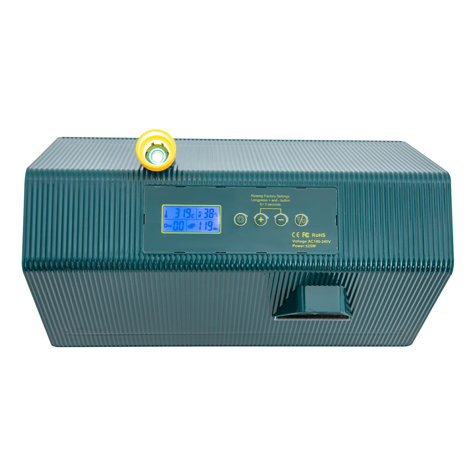 Incubatrice completamente automatica, incubatrice per 10-20 uova, incubatrice temperatura regolabile 30-40 ℃ con rotazione automatica delle uova, lampada per uova da cova, galline, anatre
