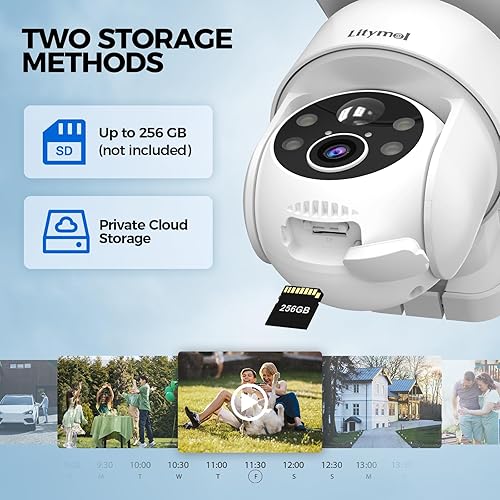 Miniatura 7 de Cámaras solares de seguridad 2K, visión 360, inalámbricaspara exterioresvisión nocturna a color, detección de IA, audio de 2 vías, alarma de