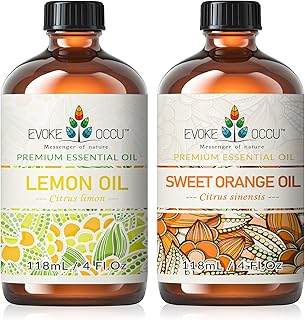 EVOKE OCCU Lemon Essential Oil and Sweet Orange Essential Oil - 4 Fl Oz