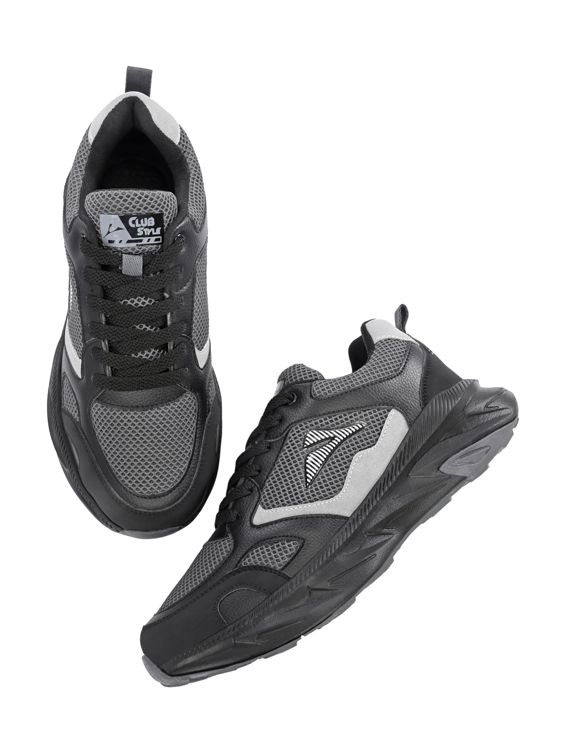 Mens Lightweight Breathable Mesh Running Shoes | Comfortable Sports Walking Gym Training Sneakers | Laceup Athletic Footwear with Soft Cushioned Phylon Sole-image-7