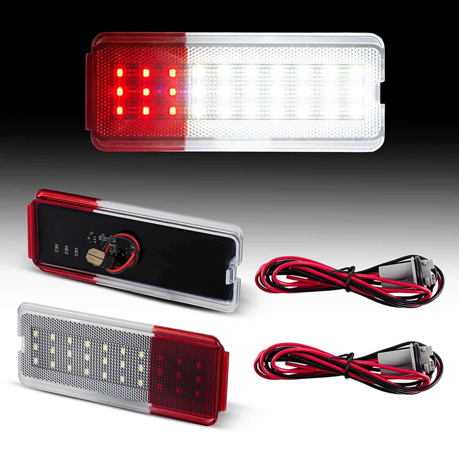 Painel Refletor De Porta Led, 2 Peças, Luz De Cortesia, Lâmpada De