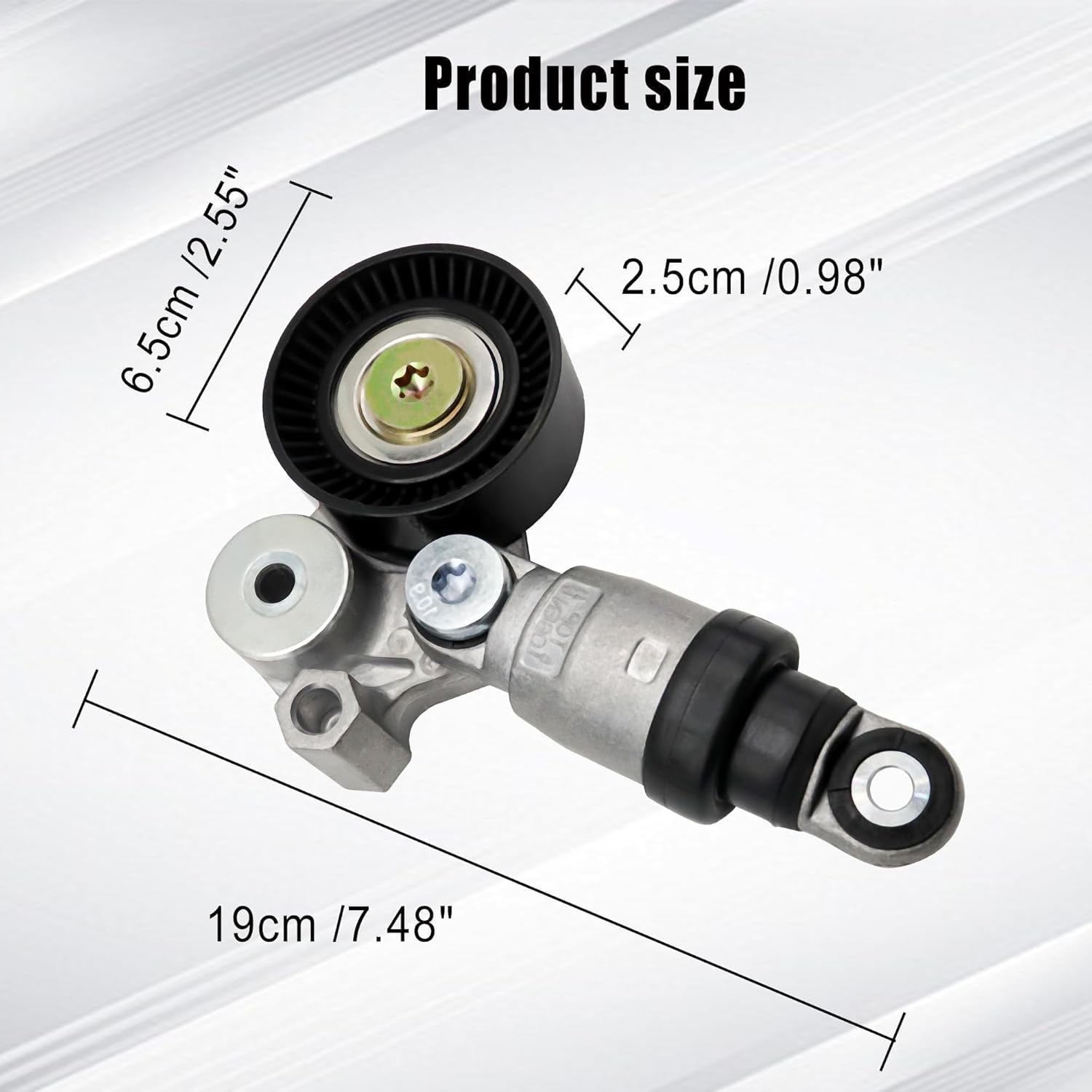 Engine Belt Tensioner Pulley Assembly Fit for Mazda 3 Mazda 6 CX-3 CX-5 2.0L 2.5L Replace PE03-15-980A PE03-15-980B PE7W-15-980