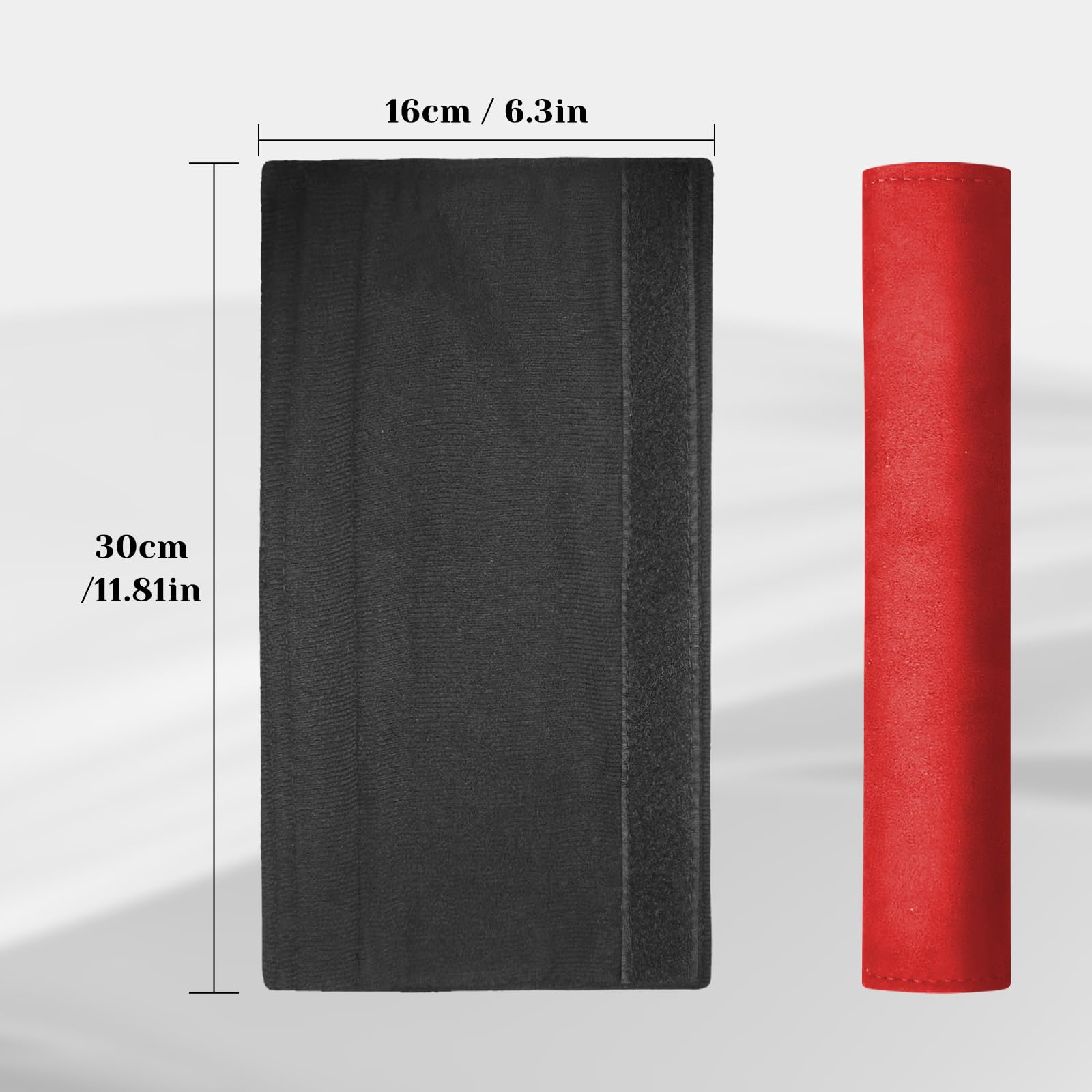 Paquete de 2 almohadillas universales para cinturón de seguridad de coche, funda suave para cinturón de seguridad para hombro, almohadilla para cuello, protector de correa de seguridad para