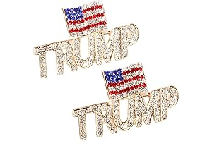 2024 Trump Flag Lapel Pin | 2-Pack Sparkling Crystal Pins