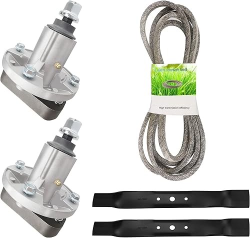 Cortacésped 42" Kit de reconstrucción de cubierta para John Deere L100 L108 L110 L111 L118 GY20995, husillos GY20050 con 104 Cinturón de cubierta