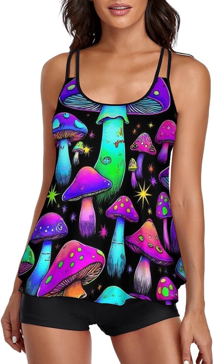 Two Piece Swimsuit for All Women, High Cut Low Back Swimming Suit Monokini