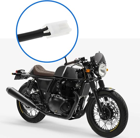 ECSiNG 4pcs Motorcycle Indicator Adaptor Leads Compatible with Royal Enfield interceptor 650 GT