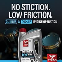 Vista 8 de Triax Fleet Supreme 5W-40 API CK-4 Full Synthetic Heavy Duty Diesel Engine Oil Moly Boron Friction Modified Extended Drain (5 Gallon)