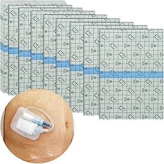 10"x12" Waterproof Dialysis Catheter Shower Cover Chest Port Shield Protector for Central Line G Feeding Tubes Transparent Wound Dressing, Pack of 25