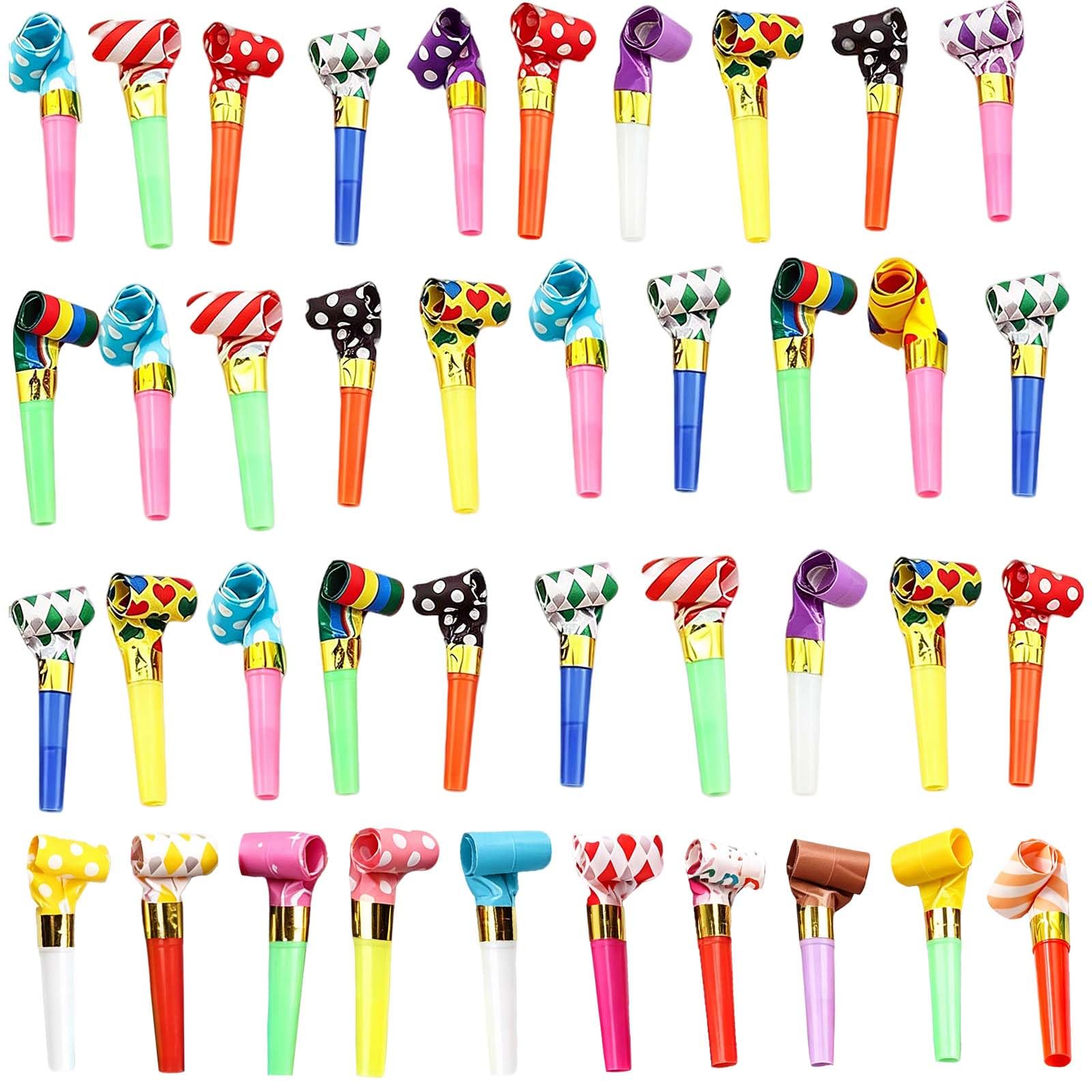 40Pcs Party Blowers Party Whistles Partys Bag Fillers Birthday Fun Toys