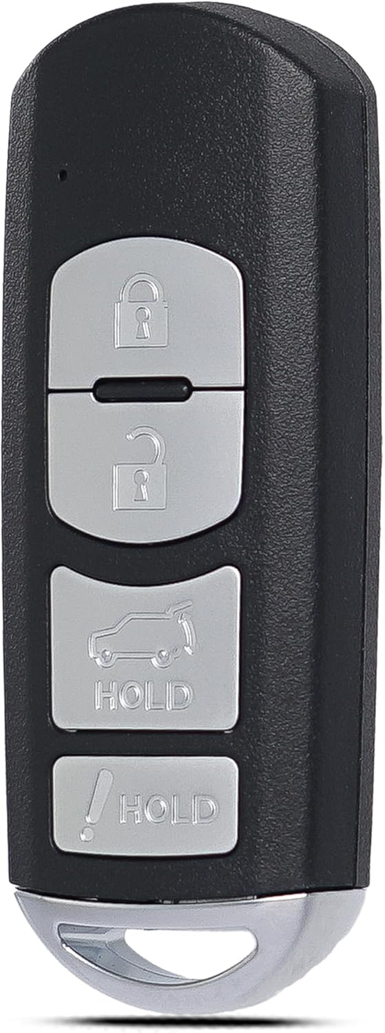 Key Fob Keyless Entry Fits for Mazda CX-5 CX-9 2016 2017 2018 2019 Remote Control Key Replacement 4 Button WAZSKE13D02 TKY2-67-5DY SUV 315MHz