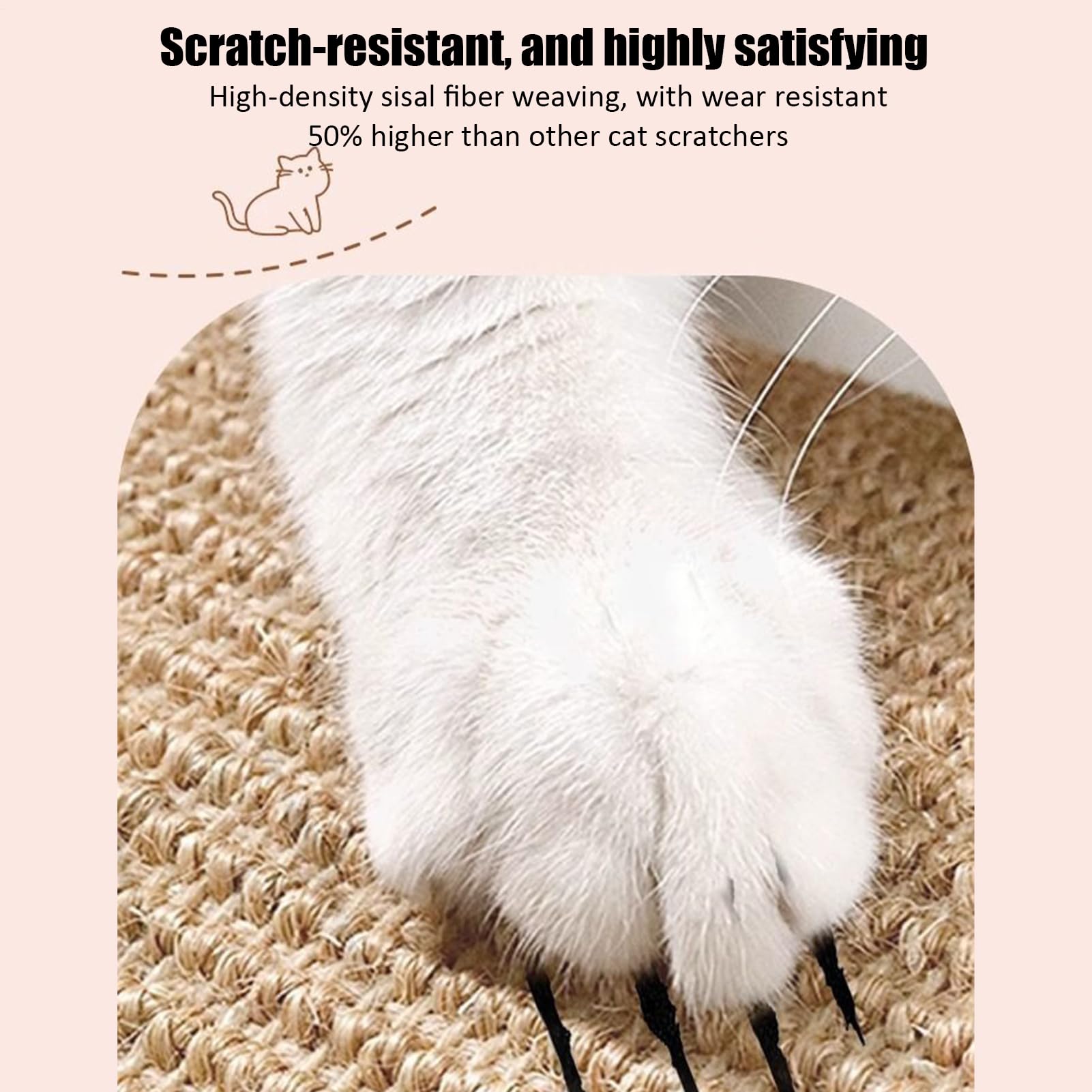 Tableros Rascador para Gatos de Interior Alfombrilla Rascadora Para Gatos | Juguete De Cartón Ondulado Antiarañazos Protección Muebles Bienestar Aburrimiento
