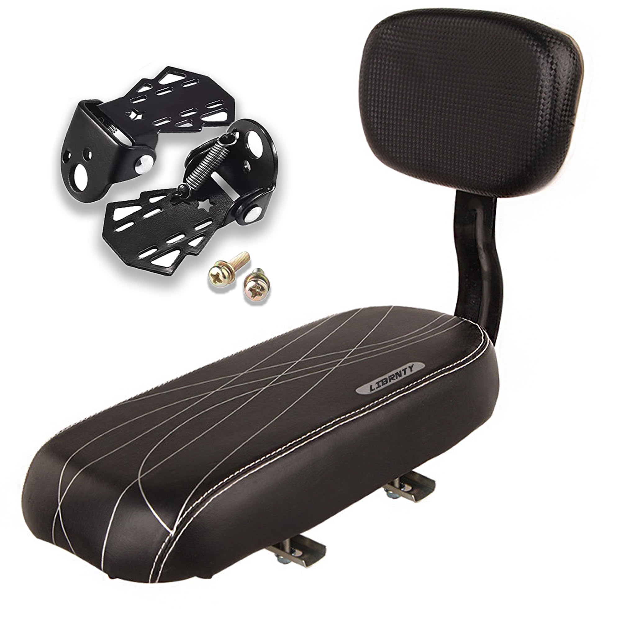TIMEFLIE Fietszitje, kinderfietszitje, fietszitje, accessoires, fiets kinderzitje met rugleuning, voor peuters, kinderen, vrienden, voor bevestiging aan de bagagedrager (kan 60 kg dragen