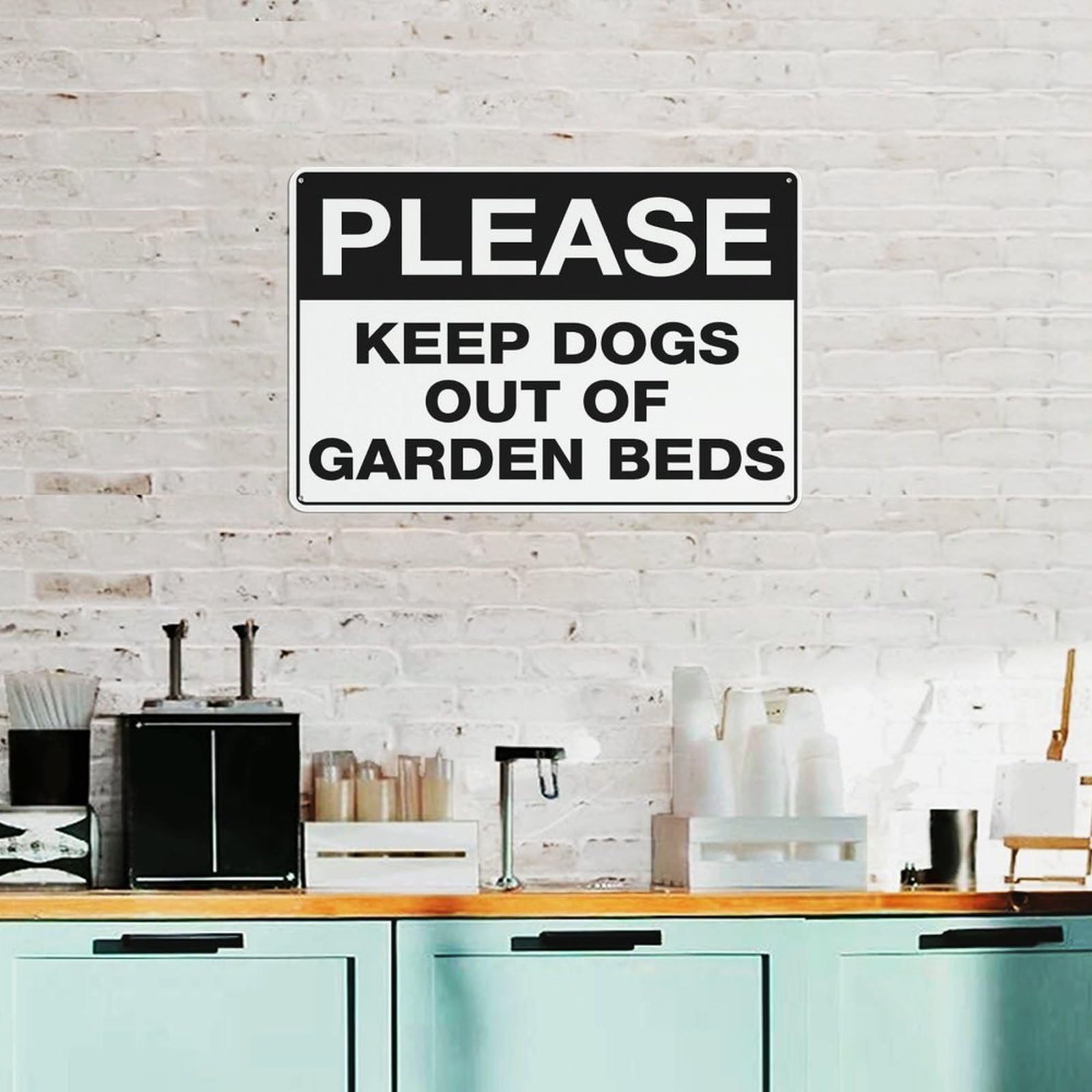 Panneau De Jardin « Please Stay Out Of Flower Beds » « Keep Off