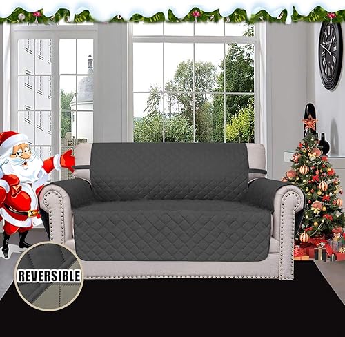 Miniatura 338 de Easy-Going - Funda reversible para sofá, resistente al agua, con varillas de espuma y correas elásticas, protector de muebles para mascotas y perros