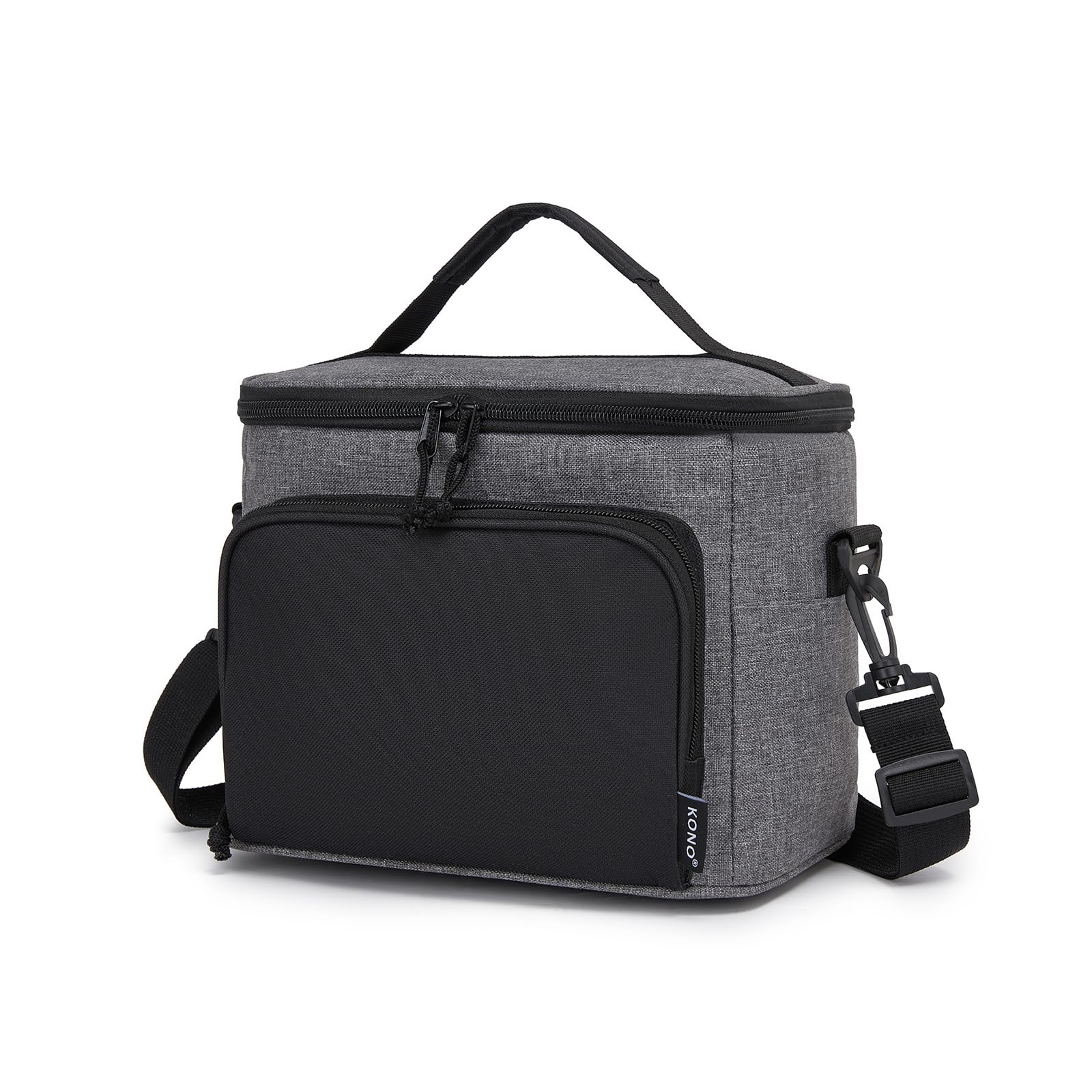 Kono Insulated Lunch Bag, Wide Opening Lunch Box, Soft Cool Bag, 9L