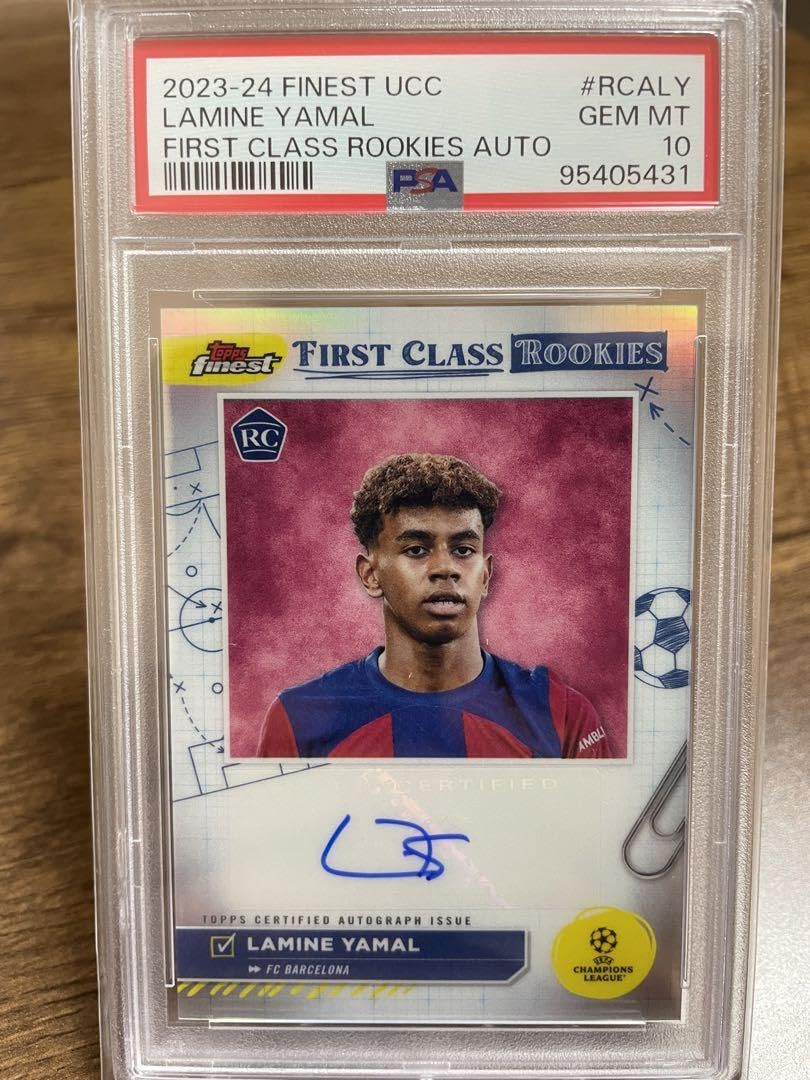 Amazon.co.jp: PSA10 2023-24 Topps Finest ヤマル 直筆サインカード 