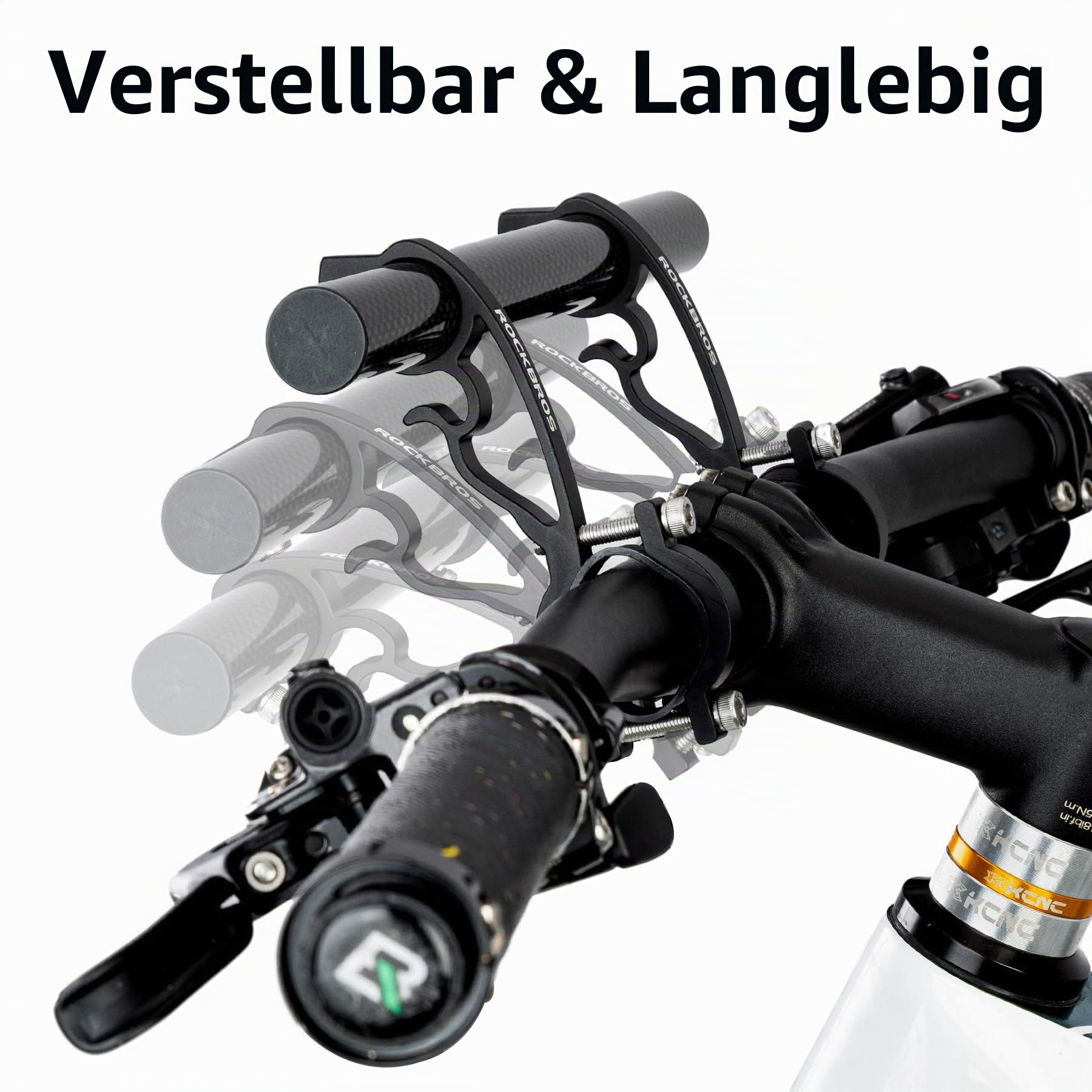 ROCKBROS Fahrrad Lenker Extender Carbon, 25 cm Erweiterung