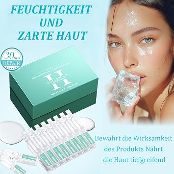 Hyaluronic Acid Serum Ampoules Pack of 30 - Hyaluronic Serum - Hyaluronic Ampoules & Moisturising Serum Face Anti Ageing Hyaluronic Acid Serum Women Repair Serums Face (Hyaluronic Acid)