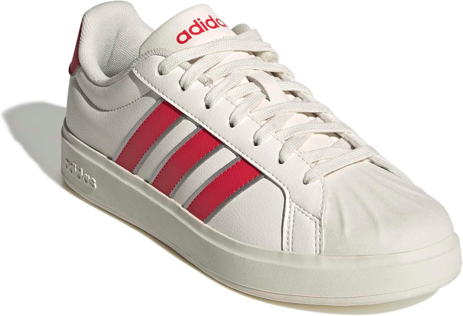 adidas Womens Streettalk Lace Up Sneakers Shoes Casual - White - Image 4
