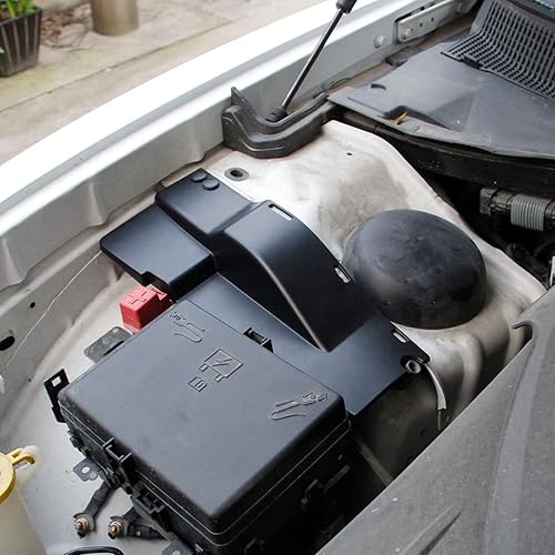 Miniatura 2 de Cubierta de polvo lateral de motor de plástico negro Accesorios para Dodge Charger 2011-2022 (Cubierta de polvo lateral con cable del motor)