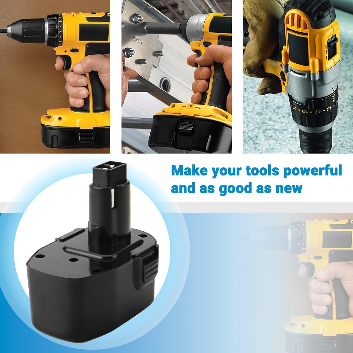 Exmate 2 Pack 14.4V 3.5Ah Battery Compatible with Dewalt DW9094 DW9091 DC9091 DC9094 DC9144 DE9091 DE9092 DE9038 DE9094 DE9502 DW935 DC DW XRP Series Cordless Power Tools