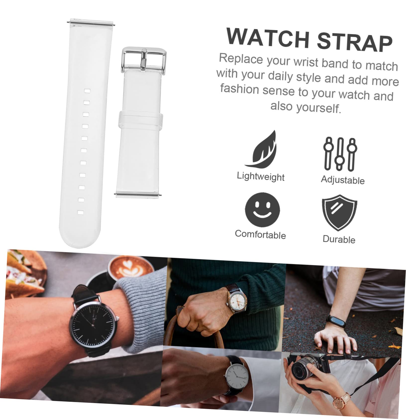 UKCOCO 3 Uds Correa Universal Bandas De Reloj Inteligente Banda De Reloj Ajustable Correa De Inteligente De De Moda De Ajustable a De