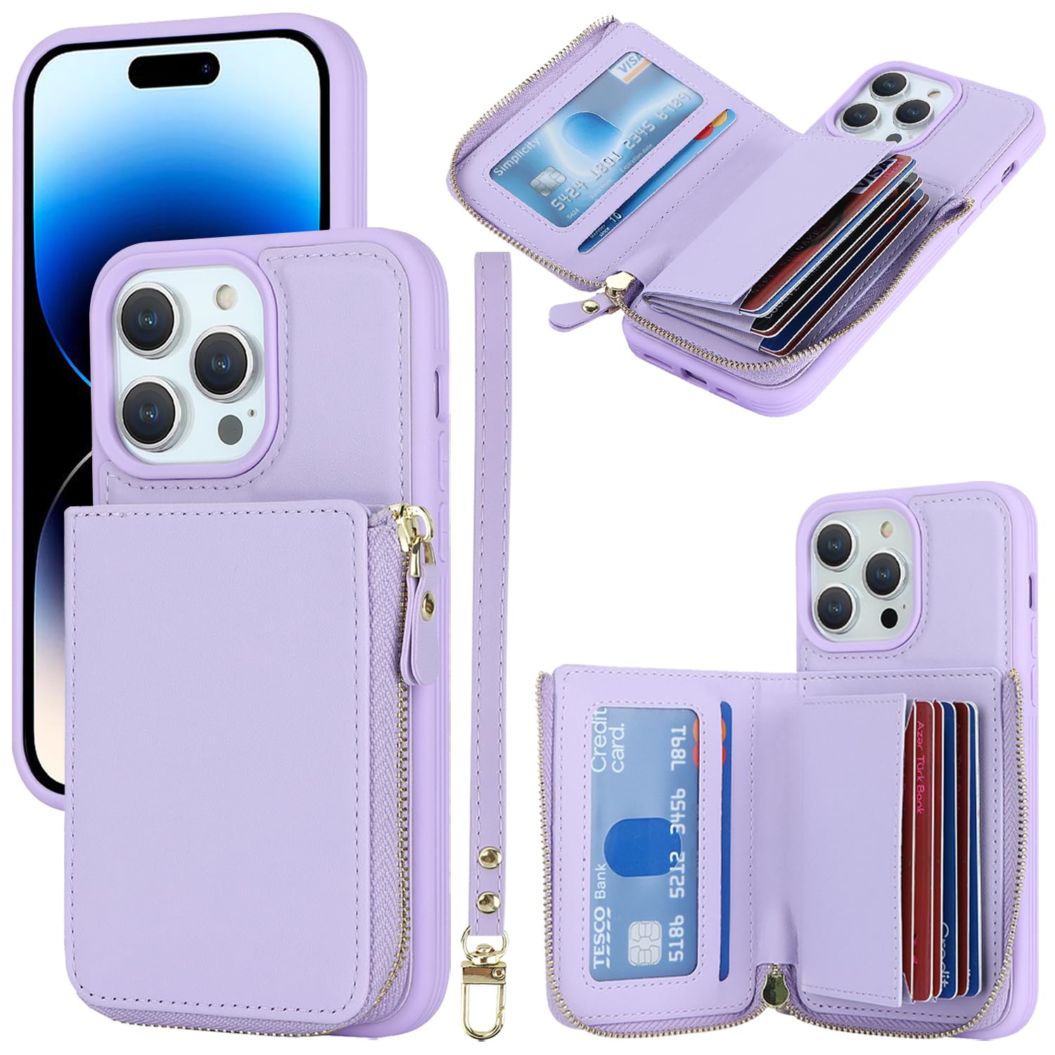 ❤️ラスト１点❤️ iPhone14プロケース　手帳型　パープル Amazon.co.jp: アイフォン 14 Pro 携帯カバー iPhone14 Pro