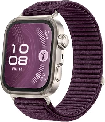 Huawei Watch Fit 3 / Fit 4 / Fit 4 Pro/Fit 5 / Fit 5 Pro Uyumlu Nylon Loop Velcro Kuma  Kordon - Nefes Alabilen, Ayarlanabilir C rt C rtl , Ultra Hafif Sport Loop Saat Kay