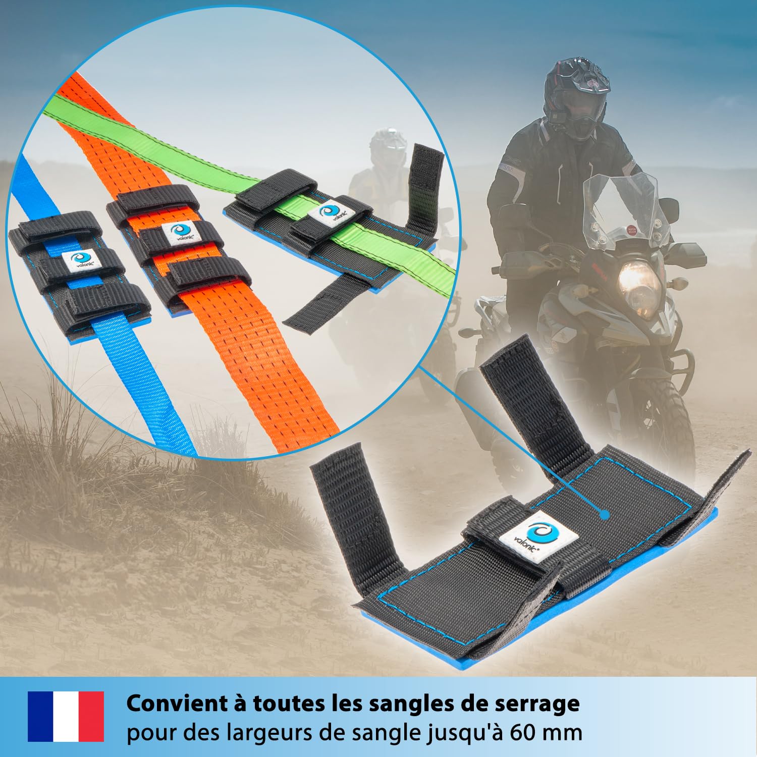 Cabilock Sangle élastique Robuste Avec Crochets Pour Une Installation