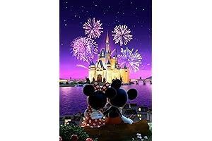 JAKI Disney 100 Crystal Art Sticker Album Diamond Painting Kit for Adults