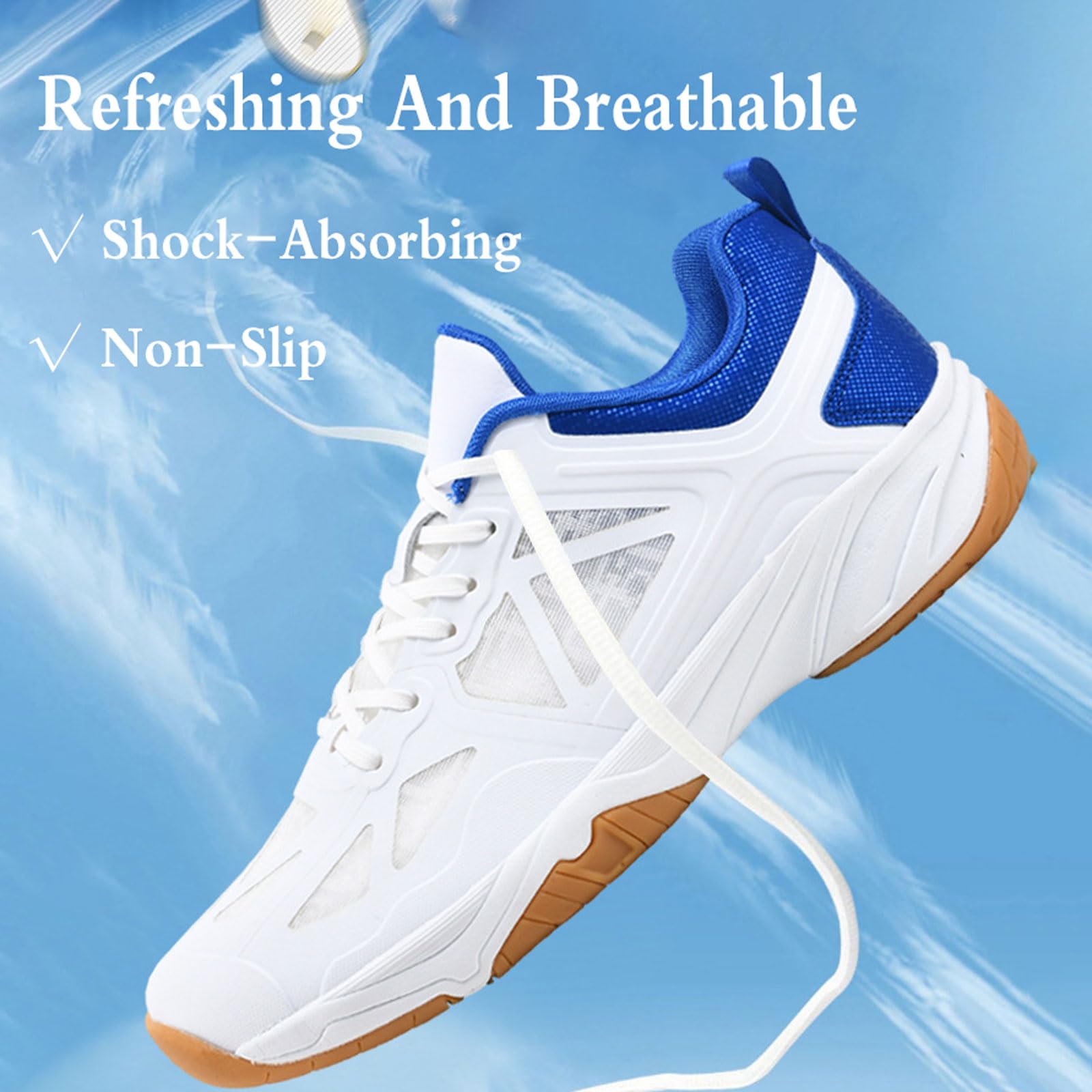 Zapatillas De Tenis De BáDminton,Zapatillas De Voleibol para BáDminton,Zapatos De BáDminton Transpirables,Zapatillas De Deportivas Antideslizantes,Ligeros,para BáDminton,Tenis,Fitness