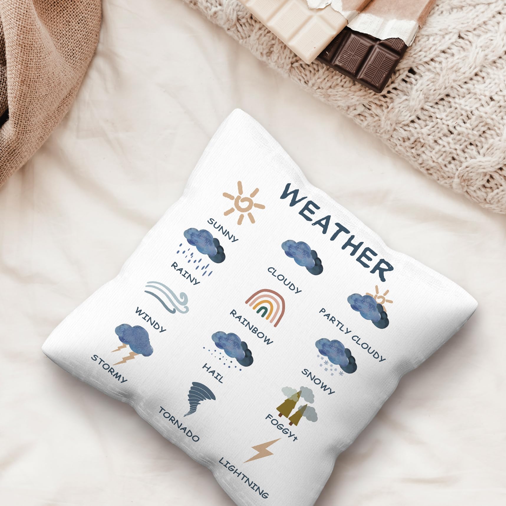 Summer Time Throw Pillow Covers 18x18 Inch - Flannel Decorative Pillow Cases For Home Decor - View #12