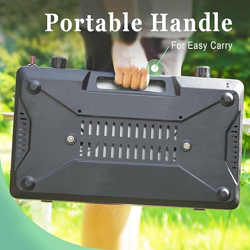 Miniatura 6 de VANSTON Estufa de camping de propano de 2 quemadores, 20,000 BTU en total, parrilla portátil de gas para campamento, estufa con quemadores