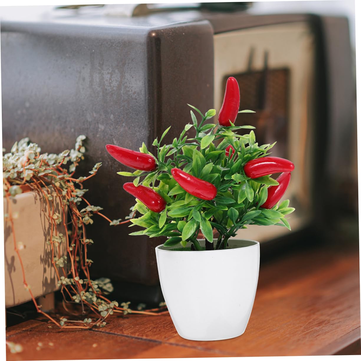 STOBAZA 4 Pcs Miniature Fake Plants Bonsai Tree Models Fake Planta Artificial Plants Decor Miniature Simulation Potted Plant Artificial Plant in Pots Desktop Green Plants Foam