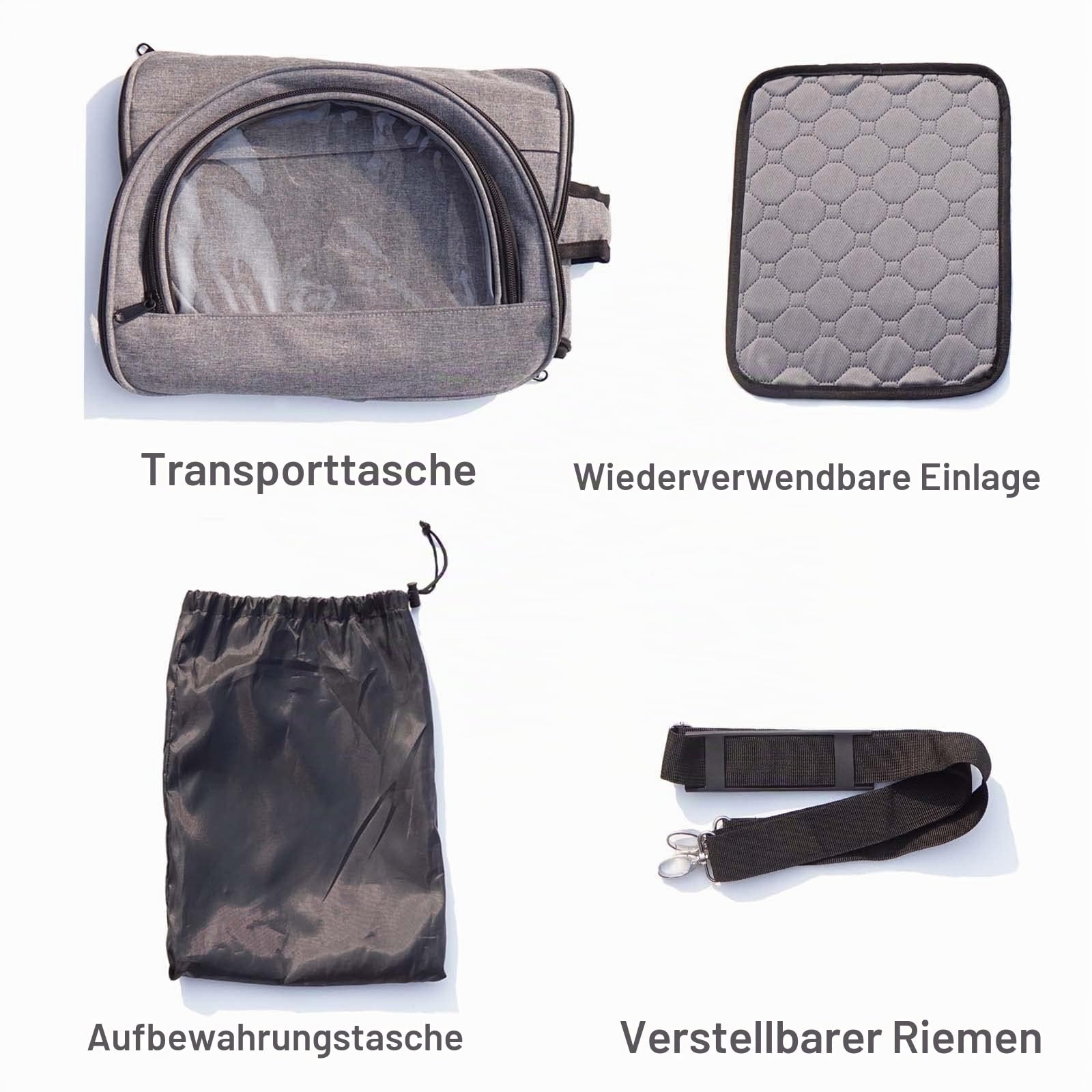 Tragetasche Kaninchen,transportbox meerschweinchen für 2 Tiere,transportboxs kleine Haustiere, Hamster, Vogel, Hasen, Tiertasche mit stabilem Griff und wasserdichtem Pad, einfaches Reisen