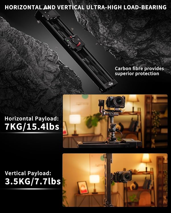 IFOOTAGE Shark Slider Nano II 660,Professional Motorized Camera Slider,Compatible with DJI RS2, RS2Pro, RS3 Pro, RS4, RS4 Pro,Video Stabilizer Rail,Timelapse,Heavy Camera,Max.Payload 15.4lbs by IFOOTAGE - Image 6