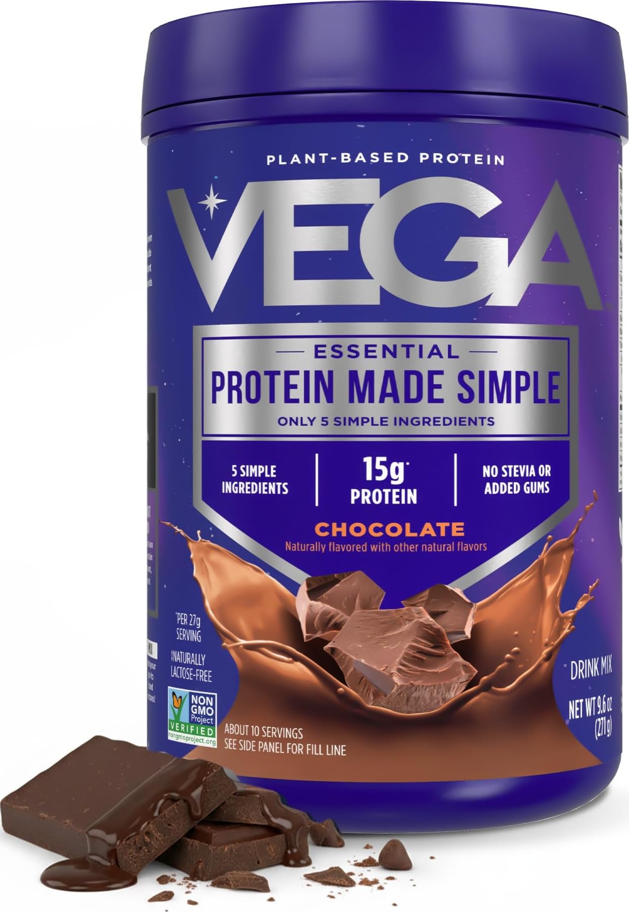 Vega Protein Made Simple Plant-Based Vanilla Protein Powder with 15g Protein – Stevia-Free, Clean Nutrition – 9.2 oz (10 Servings) — Amazon image 17