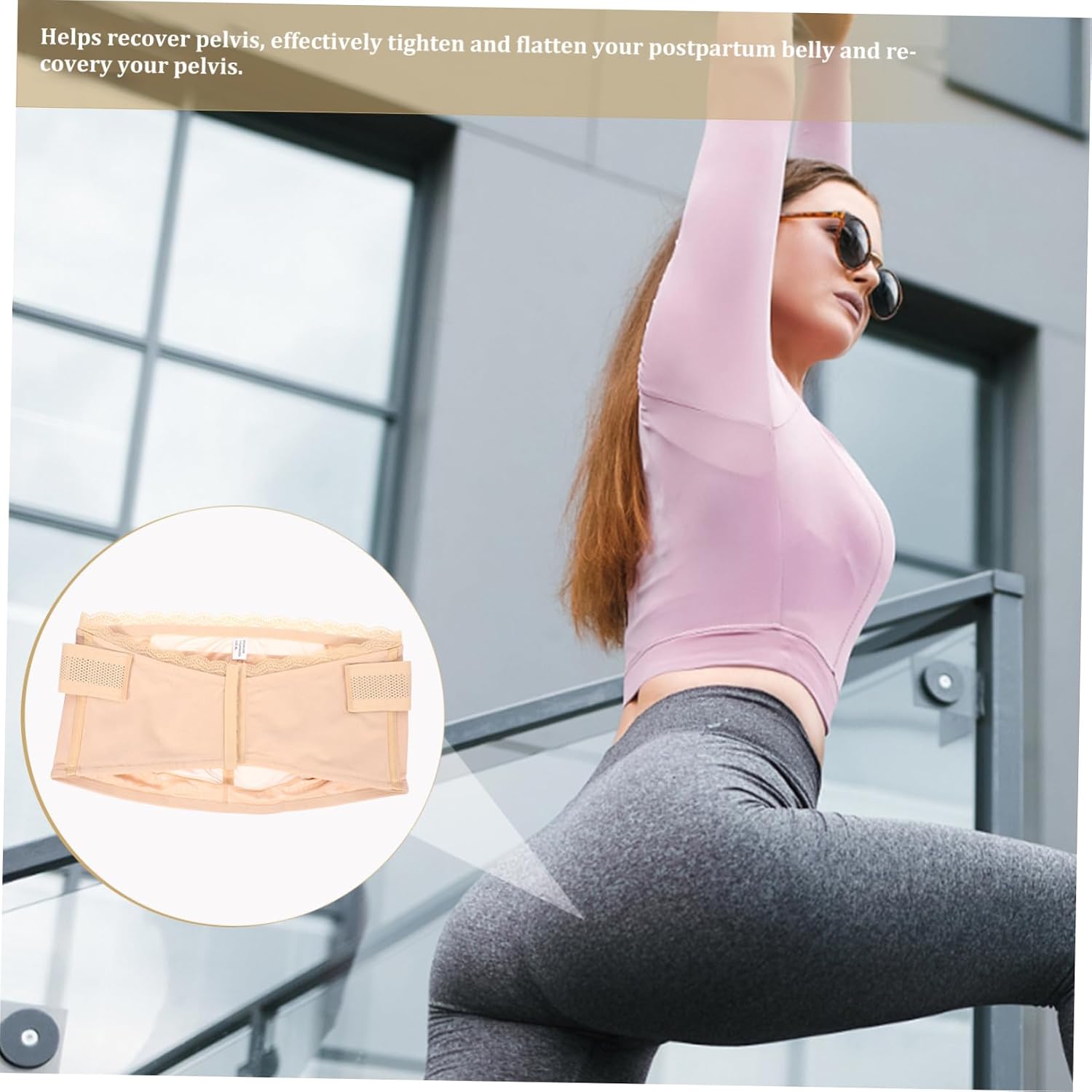 Holibanna Pelvic Girdle Maternity Back Support Belt Pregnancy Hip Brace Postpartum Belly Band Pregnant Belly