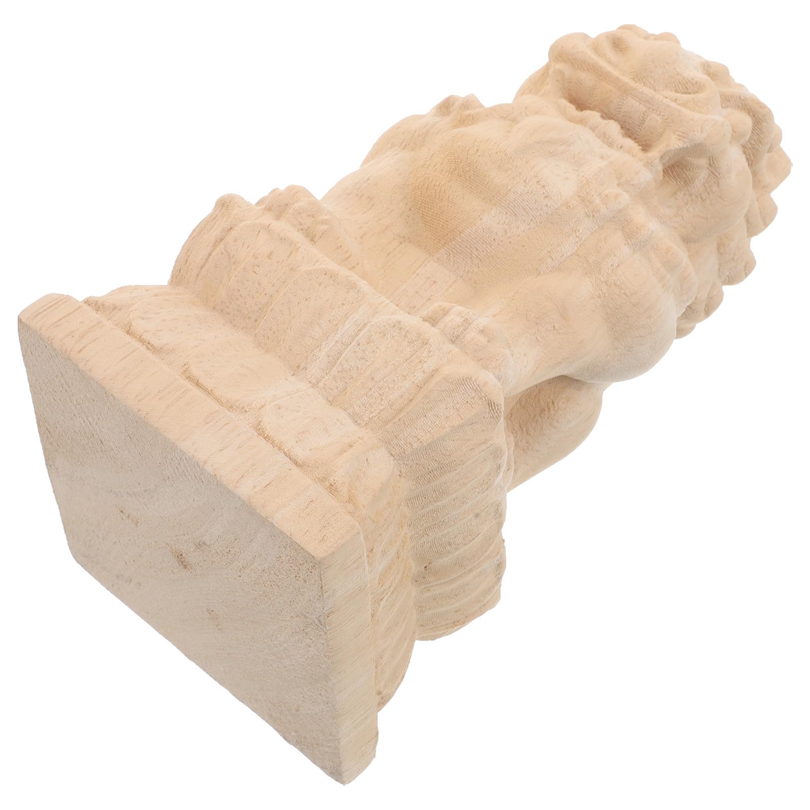 Embout de poteau lionceau bois 7x7 chapiteau colonne jardin