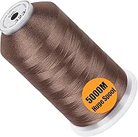 Vista 112 de New brothread - Bobina única de 5000 m de hilo de poliéster para máquina de bordar 40WT para máquinas comerciales y domésticas - Marigold