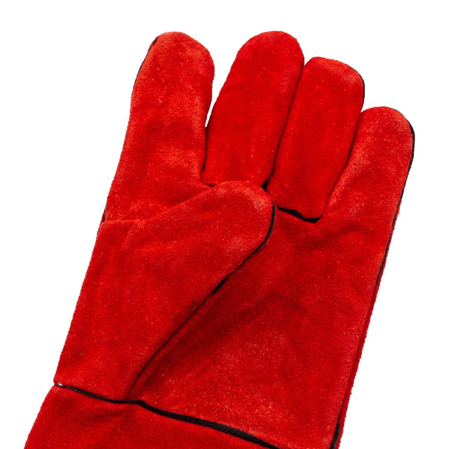 ISSALINE Gants de soudage de cuisine résistants à la chaleur, gants professionnels en cuir résistants à haute température, accessoires four, barbecue, souder, cuisine, protection taille 10