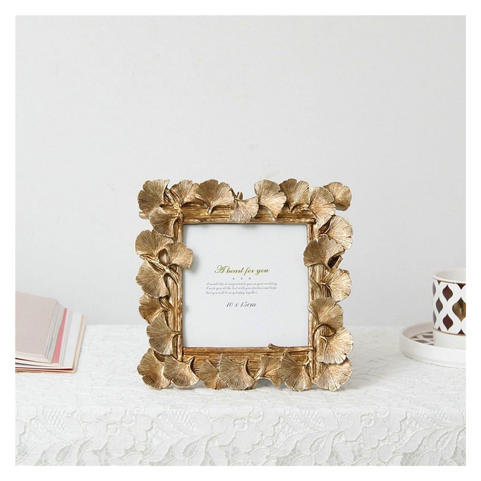 Cadre photo mariage haut de gamme or 6x6 cadre de table